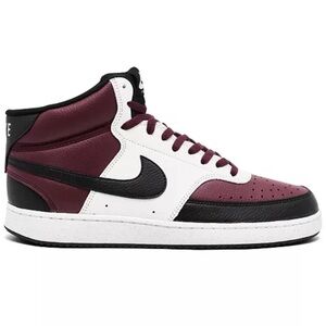 Nike court vision mid color dark beetroot